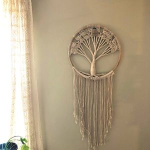 Macrame tree decor